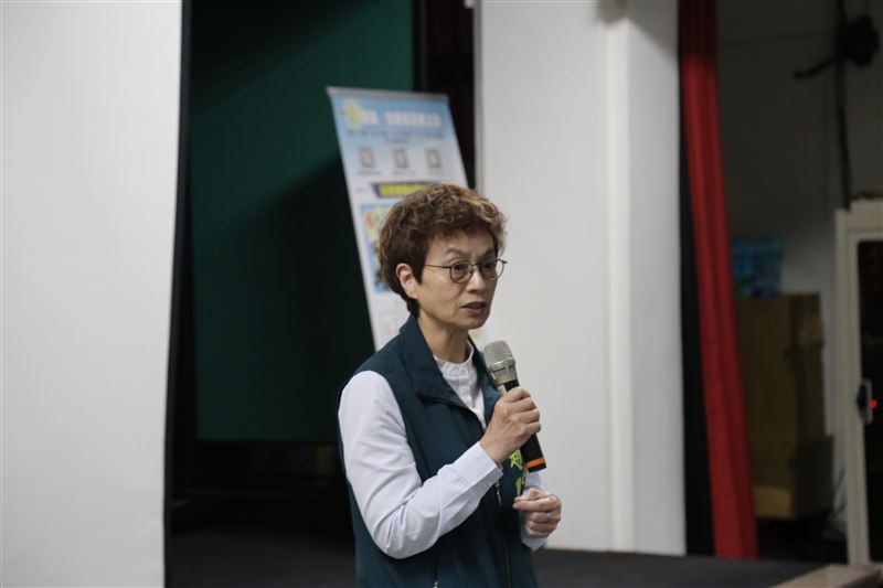 趙卿惠副市長代表黃偉哲市長出席,肯定青年貢獻自身專業,投入城市防災韌性。(圖/台南市政府提供)