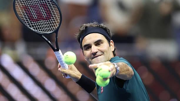 5屆美國網球公開賽冠軍費德勒(Roger Federer)於26日重返艾許球場。(圖/翻攝自X平台 @norinchi_df)