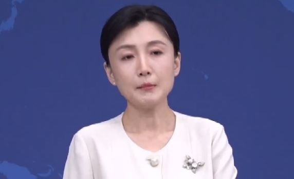 中國國台辦發言人張晗主持例行記者會(圖/翻攝畫面)