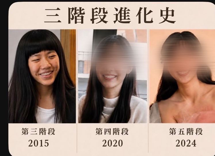 網友甚至把照片餵給AI進行人臉分析,煞有其事討論她是否整形。(圖/民眾提供)