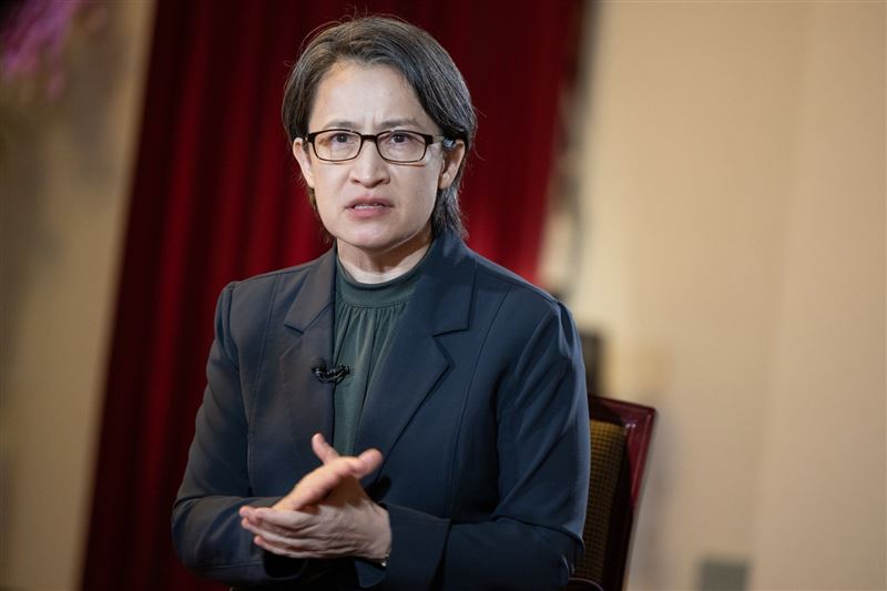 副總統蕭美琴接受《中央社》及《中央廣播電台》聯合訪問(圖/總統府提供)