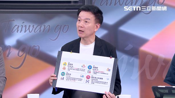 盧秀燕喊買禮盒,于北辰反批慷他人之慨。(圖/前進新台灣)