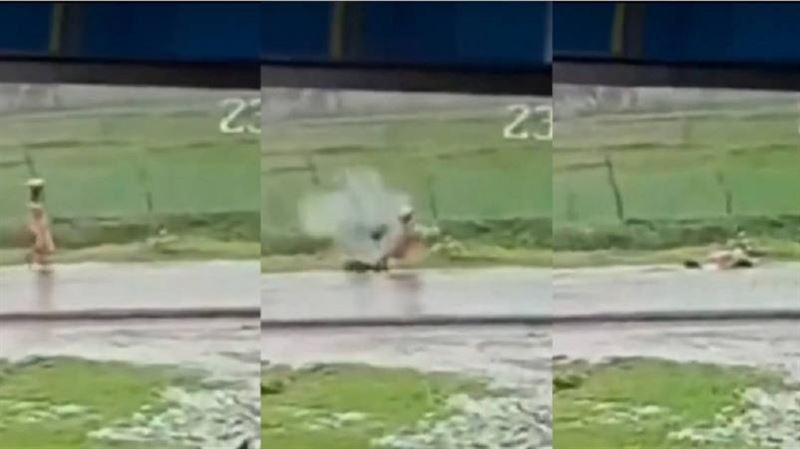 46歲婦手拿鍋子擋雨突遭雷擊倒地！