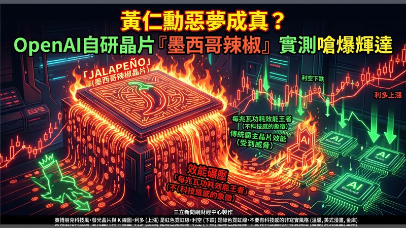 黃仁勳惡夢成真？OpenAI晶片實測嗆爆輝達