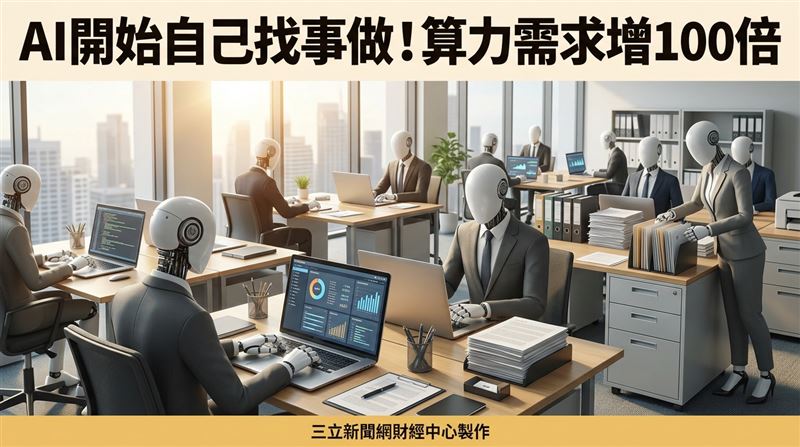 AI開始「自己找事做」！算力需求增100倍