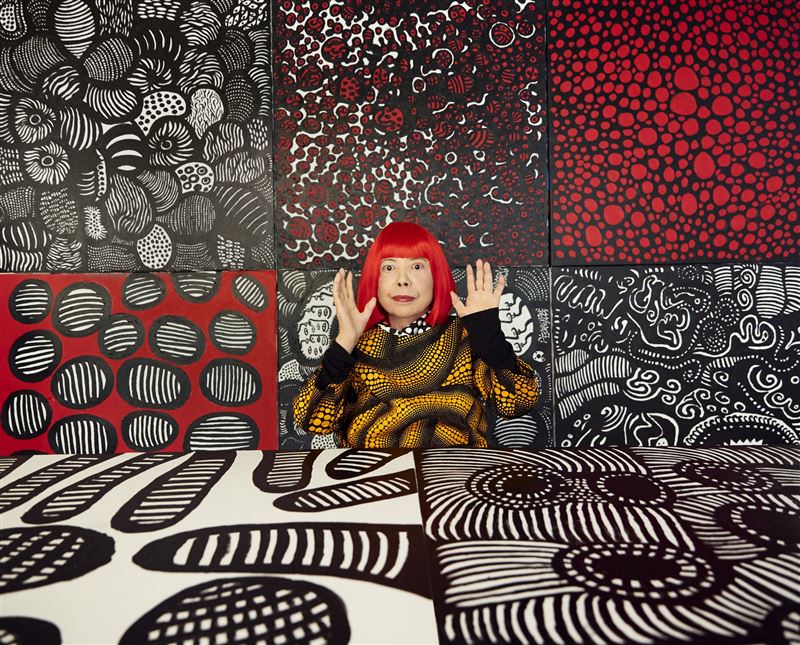 草間彌生(Kusama Yayoi)逝世。(圖/翻攝自IG @yayoikusamamuseum)