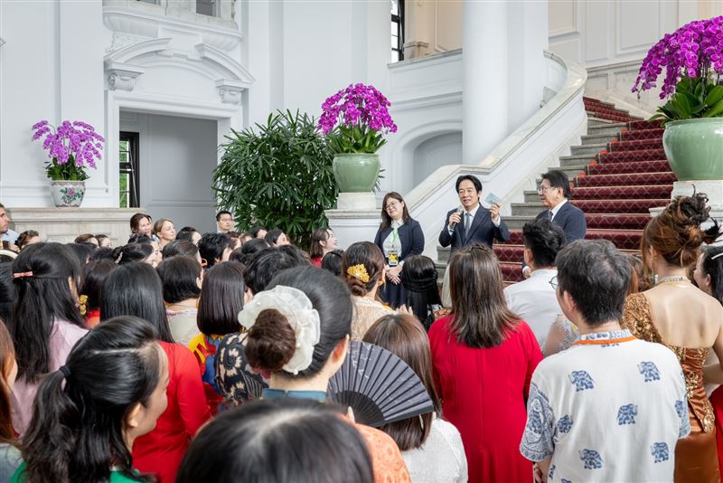 賴清德表示,「加倍照顧新住民」一直是政府的重要理念,無論來台先後,只要共同生活在台灣這片土地上,都應該獲得完善照顧(圖/民進黨提供)