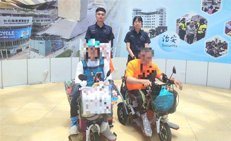 鄭女苦等一夜向警方求助,於協尋過程中接到黃男的電話。(圖/翻攝畫面)