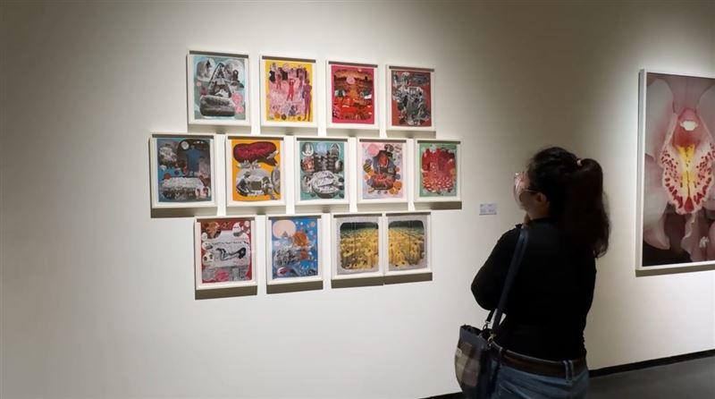 「波點女王」草間彌生以鮮豔圓點與大膽造型語彙聞名世界，如今巨星殞落留給藝壇無限追思。（圖／翻攝畫面）