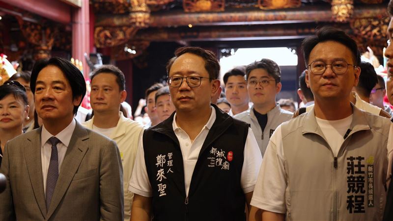 總統首訪竹塹城隍祭！莊競程誓言走完遶境