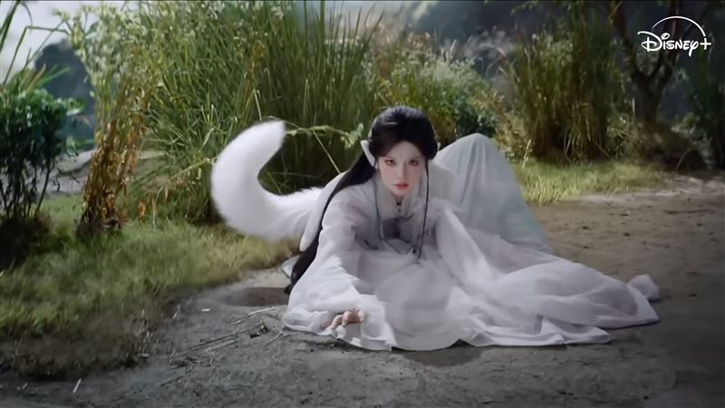 《聊齋》張淼怡飾演靈狐「喜悅」。（圖／Disney+提供）