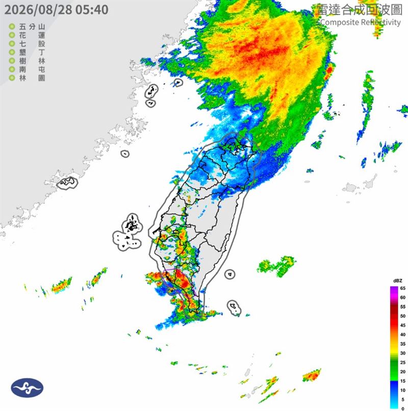 高雄市、屏東縣、臺東縣發布大雷雨即時訊息。(圖/中央氣象署)