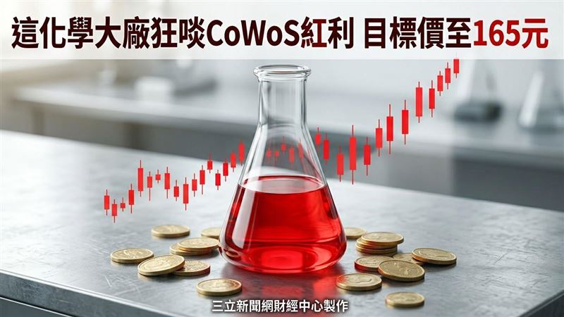 這化學大廠狂啖CoWoS紅利　目標價至165元