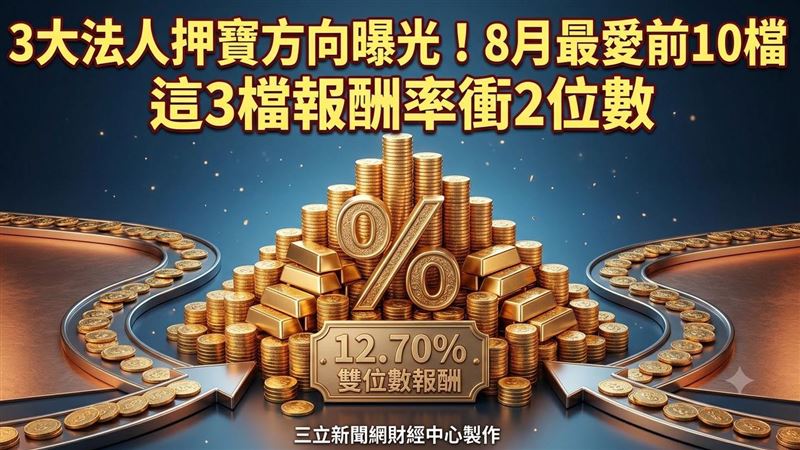 3大法人押寶方向曝光　這3檔報酬衝2位數