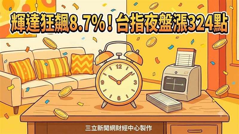 台積電領軍強彈與Fed鴿派言論,台股今日止跌回升。(圖/三立新聞網財經中心蕭榕AI製圖)