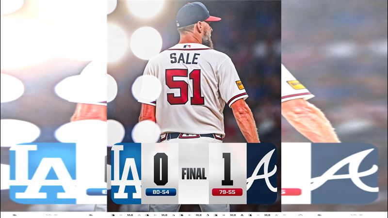 勇士1：0完封道奇。（圖／翻攝自X平台 @MLB）