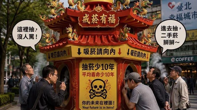 金爐吸菸區！張景森：北市很快就名揚世界