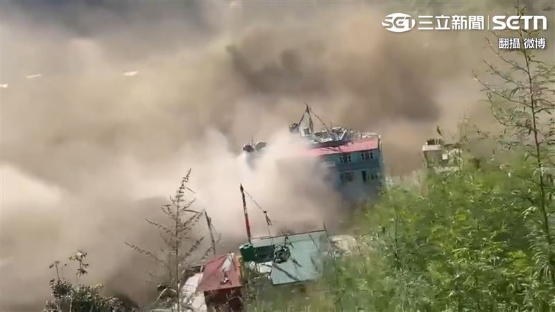尼泊爾西藏「末日山洪」畫面觸目驚心悲慘震撼國際!心道法師號召全球信徒念大悲咒祈福。(圖/三立新聞)