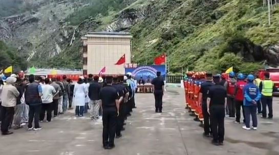 西藏山洪滅吉隆關口！月初防災演習畫面曝