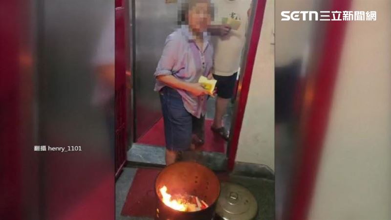 近期發生有民眾在「樓梯間」燒紙錢的情況,住戶上前制止卻只得到「下次會改」的回應,讓住戶相當不滿。(圖/翻攝自Threads @henry_1101)