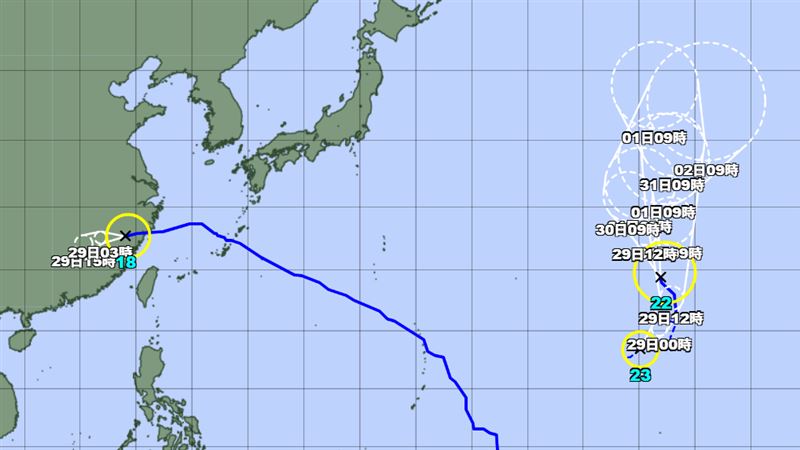 3颱共舞！班朗颱風生成　日氣象廳曝路徑