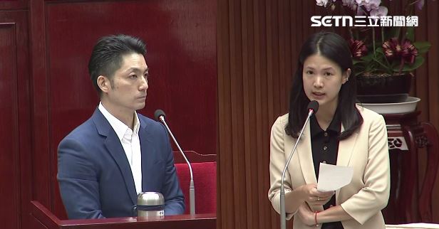 林亮君質詢蔣萬安。(圖/翻攝畫面)