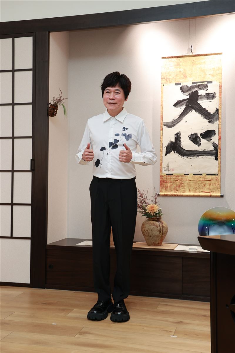洪榮宏拒談感情話題。(圖/記者蔡維歆攝影)