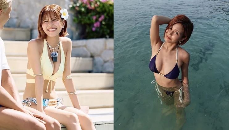 身材玲瓏有緻的夏芽鈴擁有擁有「笑顏之神」美譽(圖/翻攝自X平台 @夏芽鈴)