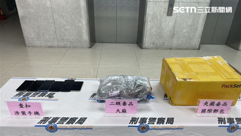 北市陳婦代收大麻包裹遭逮,警方接連揪出4名上游成員。(圖/翻攝畫面)