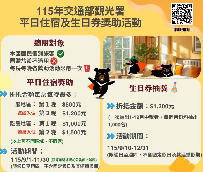 國旅補助即日起線上登記,9月1日開始可用。(圖/翻攝自觀光署)