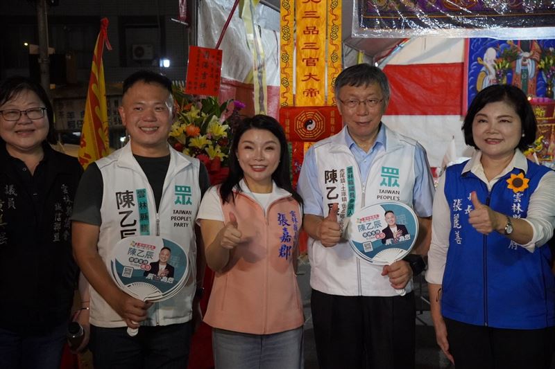 張嘉郡、柯文哲虎尾合體,柯文哲肯定張嘉郡深耕基層:未來是好縣長