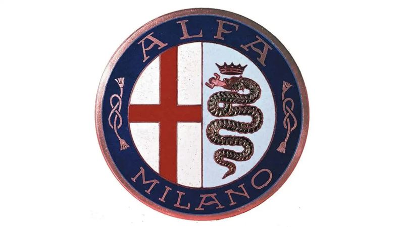 愛快羅密歐早期廠徽。(圖/翻攝Alfa Romeo網站)