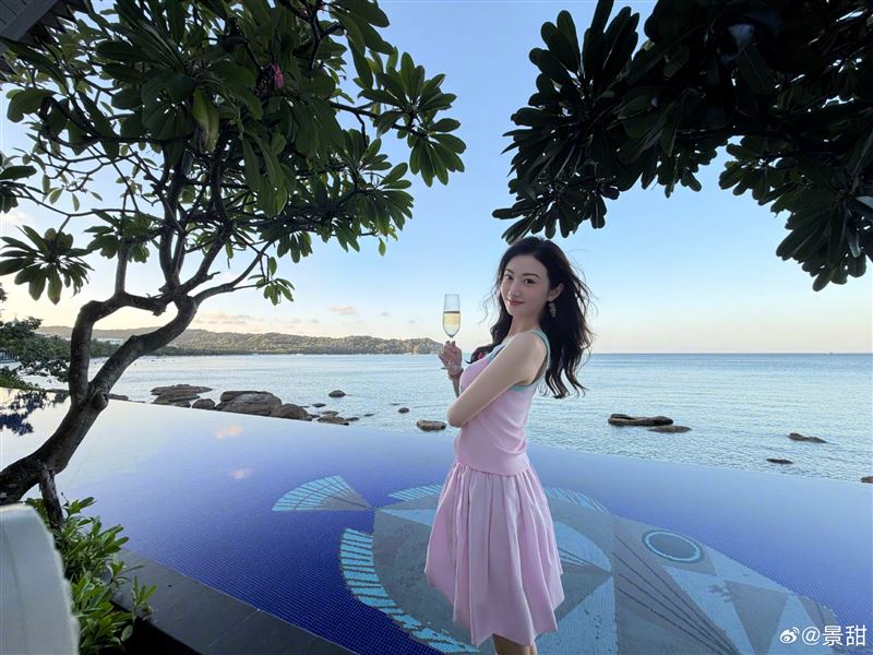 中國女星景甜近日捲入感情糾紛爭議。(圖/翻攝自景甜微博)