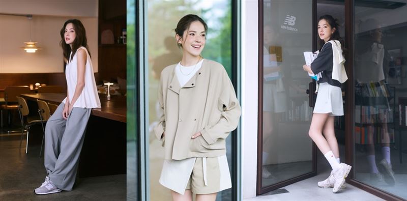New Balance Grey服飾系列形象特輯ft許瑋甯。(圖/品牌業者提供)