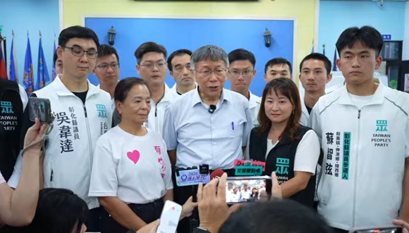 柯文哲受訪。(圖/翻攝畫面)