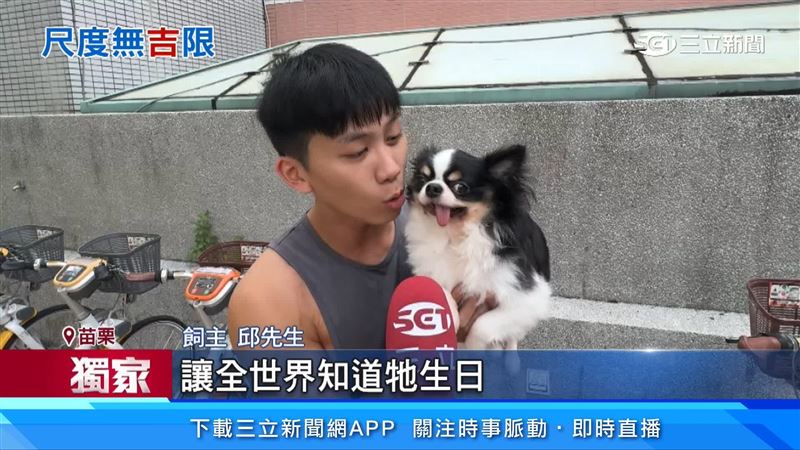 飼主邱先生受訪時也不忘表達對愛犬的心意