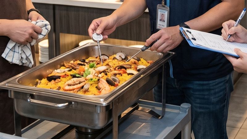 台中市西屯區知名吃到飽餐廳,日前遭顧客指控有食安疑慮,當事人還在社群發文,消費6052元,隔天上吐下瀉加發燒,更形容吐是用噴的!像動漫的彩虹特效一樣。(示意圖/AI製圖)