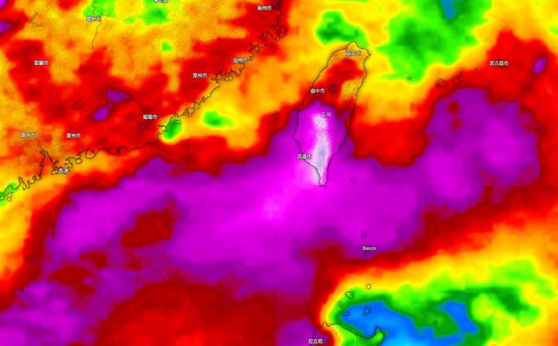 南部恐連下雨1週！預報顯示「紫到發白」