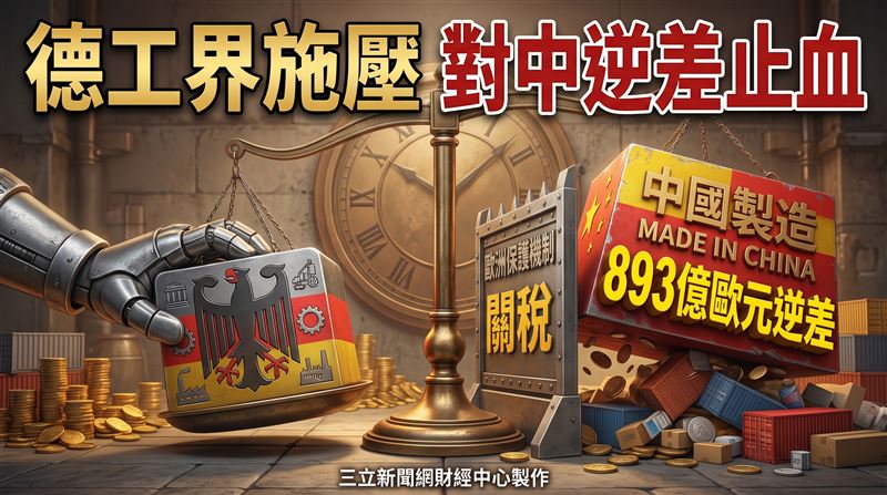 德對華貿易逆差再擴大　工商界促對中強硬
