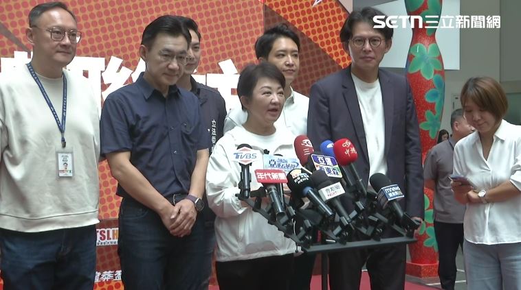 談藍白合作，盧秀燕受訪表示「團結合作從來不是一條容易的路，但是只要有團結合作的信念，我們要堅定地走下去，合則兩利分則兩敗」。（圖／翻攝畫面）