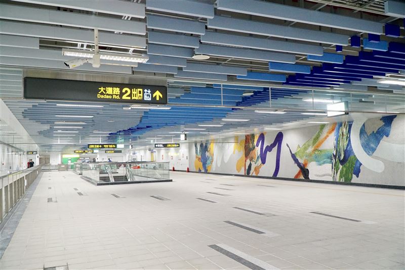 廣慈奉天宮站裝置藝術。(圖/翻攝自北市府官網)