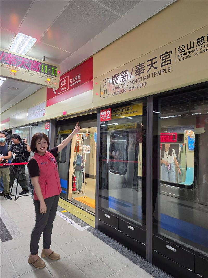 史上最難捷運工程-信義線東延段,今(30)日上午在廣慈/奉天宮站舉行完工通車典禮。(圖/翻攝自游淑慧臉書)