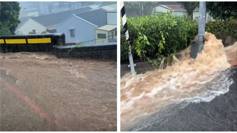 大雷雨狂轟2縣市！彰化地下道慘淹封閉