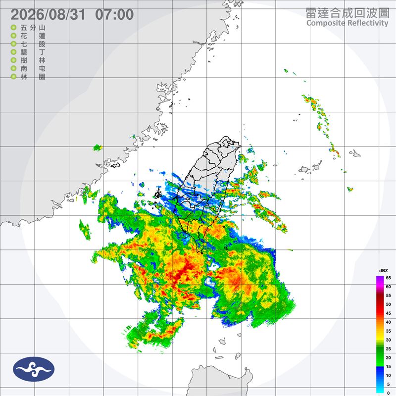 中央氣象署針對台東縣發布大雷雨即時訊息。(圖/中央氣象署)
