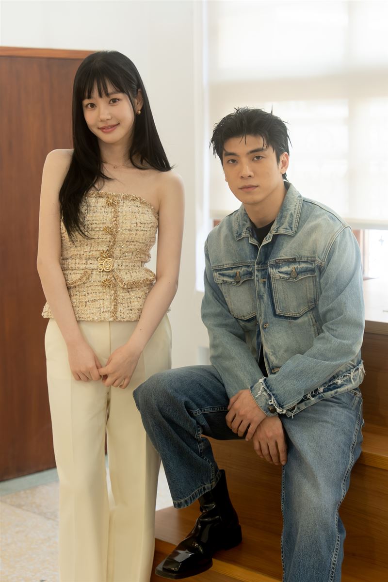 林哲熹與李侑菲因為《再見1987》建立起好情誼,此前還一起在韓國吃喝玩樂。(圖/公視台語台提供)