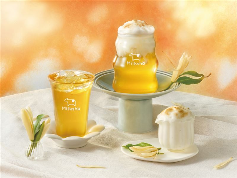 迷客夏新品「蘭韻夢金萱」,將茶飲與甜點工藝巧妙結合,打造不同於以往的秋季飲品體驗。(圖/品牌業者提供)
