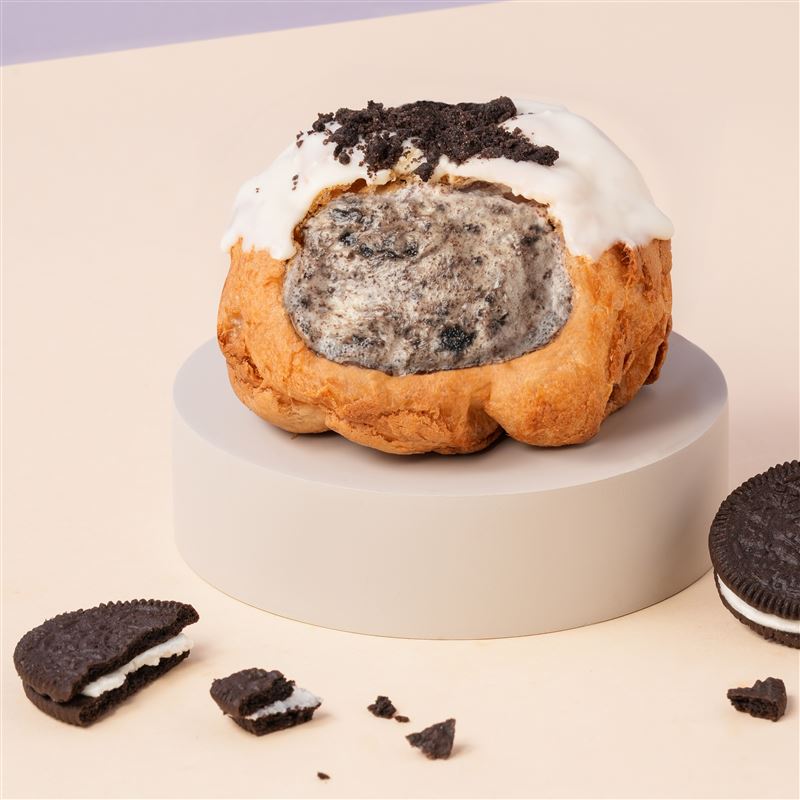 beard papa’s 9月推出「餅乾巧酥泡芙」。(圖/品牌業者提供)
