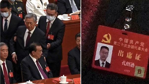 中共20大奉習近平之命帶離胡錦濤,孔紹遜可望升任甘肅省長。(圖/翻攝自X平台 @BoscoLis)