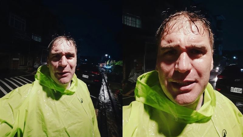高雄連續兩週陰雨不斷,讓李大豐無奈大喊「一個星期都沒看到太陽,這裡又不是英國或台北!」(圖/翻攝自大豐大哥大YouTube)