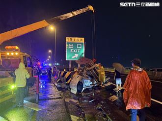 新／離奇！國3自撞車全毀 男脫困竟墜橋亡